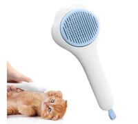 Dog Hair Brush, Dog Loss Brush | Pet Brush with Release Button Cat Paw Shape,Curved Toothcombs, Grooming Supplies for