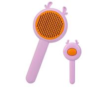 Dog Hair Brush for Changing, 2-in-1 Animal Massage Comb with Release Button, Massage Comb for Cats, for Home, Salon and On the Go as well as at Veterinarian and Shower