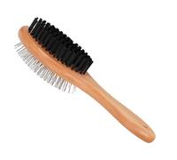 Dog Hair Brush - Hair Remover with Wooden Handle 6 x 23 cm, Soft Massage Cleaning Tool, Bath Care Brush | Dog Hair Brush for Long Shower and Co