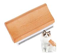 Dog Hair Brush Shedding - Wooden Handle Pet Grooming Rake, Layer Dematting Undercoat Tool | Wide Tooth Cat Dog Brush, Shedding Control for Pets, Professional Deshedding Rake for All Coats"