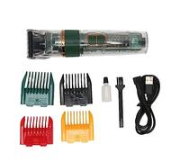 Dog Hair Clippers with 3 Speed Regulation, Electric Pet Hair Trimmer, Green, IPX7, LED Smart Display - Precise Positioning Combs, USB Rechargeable for Cats and Dogs (Green)
