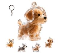 Dog Hair Collector Keychain Charm Memorial Storage Box, Keychain for Collecting Dog Hair (style-A)