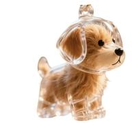 Dog Hair Collector Keychain Charm Memorial Storage Box,Pet Hair Memorial Keepsake,Transparent Cute Keychain,Dog Hair Holder Keyring,Cute Pet Hair Collection Bottle,Memorial Gift for Pet Lovers (C)