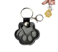 Dog Hair Collector Keychain Charm Memorial Storage Box, Pet Memory Collector,Pet Hair Memorial Keepsake,Pets Fur Keepsake Keyring for Collecting Hair With Snap Button,Pet Memorial Gifts (Black)