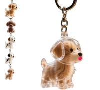 Dog Hair Collector Keychain Charm Memorial Storage Box, Pup Capsule Keychain, Cute Pet Hair Collection Bottle, Memorial Gift for Pet Lovers (A)