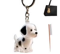 Dog Hair Collector Keychain Charm Memorial Storage Box, With Pet Hair Comb, Pet Hair Keepsake, Pet Fur Dog Hair Keepsake Memory Capsule Key Chain Ornament (H)