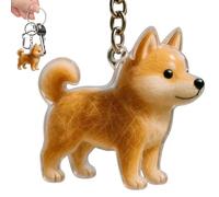 Dog Hair Collector Keychain, Memorial Keepsake with Transparent Window, Refillable Dog Hair Keyring, DogTransparent Pendant Memorial Bottle, Gift for Cat and DogLovers with Bonus Matching Keychain