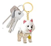 Dog Hair Collector Keychain Transparent Cute Memorial Pendant