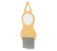 Dog Hair Comb, Cat Grooming Comb - Deshedding Brush with Magnification,Metal Teeth Grooming Tool Knots Remover Cleaning Brush