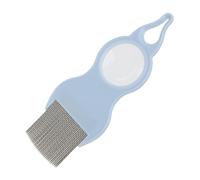 Dog Hair Comb, Cat Grooming Comb - Detangler Brush with Magnifier, Metal Teeth, De-Mattifying Tool for Kittens and Puppies, Cleaning Brushes to Eliminate Tangles