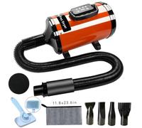 Dog Hair Dryer - Adjustable Speed & Temperature 2800W Dog Grooming Dryer, Quiet Blower with Cool & Hot Air, Lightweight & Portable, Ideal for Home and Professional Grooming