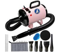 Dog Hair Dryer - Adjustable Speed & Temperature 2800W Dog Grooming Dryer, Quiet Blower with Cool & Hot Air, Lightweight & Portable, Ideal for Home and Professional Grooming