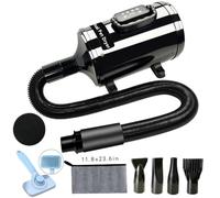 Dog Hair Dryer - Adjustable Speed & Temperature 2800W Dog Grooming Dryer, Quiet Blower with Cool & Hot Air, Lightweight & Portable, Ideal for Home and Professional Grooming