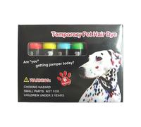 Dog Hair Dye, Pet Color Marker, 5.83x4.21in Temporary Animal Painting, Portable Safety Formula, Versatile Easy Application, Puppy Washable Paint for Dog, Cats, Horses Livestock