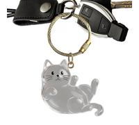 Dog Hair Key Chain - Portable Pet Remover for Clothes | Compact ABS Body with Reusable Cleaning Pad, Lightweight Design, Removes Loose Hair from Fabric Furniture Car Seats Travel Use