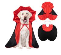 Dog Halloween Costume Dog Costume Vampire Devil Cloak Cape for Cat Small Medium Large Dogs Puppy Red Black Classic Pet Cape Holiday Cosplay Special Events Large