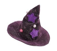 Dog Halloween Costume | Glitter Halloween Dog Clothes Cat Cloak Witch Hat Costumes | Comfortable Cat Wizard Outfit for Small Medium Cats Dogs | Matching Pet and Owner Halloween Costumes