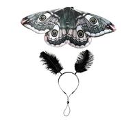 Dog Halloween Costumes Cat Wing Clothes with Headband | Moth Wings Cosplay for Small Medium Large Breed Puppy Holiday Birthday Party Cat