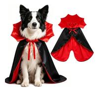 Dog Halloween Costumes, Dog Vampire Cape for Large Dogs | Adjustable Red Black Devil Dog Cape Cloak, for Golden Retriever German Shepherd Pets Halloween Costume