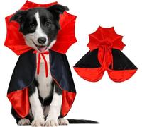 Dog Halloween Costumes, Dog Vampire Devil Cloak Cape Costume Halloween Costumes for Small Medium Large Dogs Pets (small)