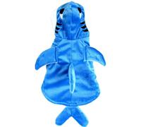 Dog Halloween Costumes Warm Shark Shape Dog Outfit with Hoodie for Small Medium Large Cats Pets, XL Halloween Costumes Cat Outfit Clothes