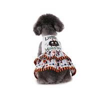 Dog Halloween Pumpkin Monster Costume Dress Outfit Clothes Size XS S M L XL Small Medium Puppy Holiday Party Clothing