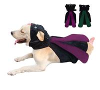 Dog Halloween Vampire Devil Cloak Cape, Red Black Classic Pet Costume for Small Medium Large Dogs, Holiday Cosplay Special Events (Mosquito-Purple, B1)