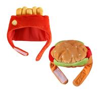 Dog Hamburger Cosplay Hat for Halloween - Funny Dog Costume Photo Prop | Kitten, Puppy, Pet Halloween Hat