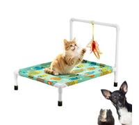 Dog Hammock Bed,Portable Removable Non-Slip Raised | Summer Pet Hammock - for Puppy Kitten Indoor Outdoor Living Room Balcony Garden Patio