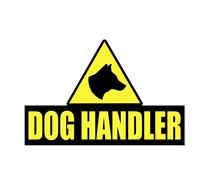 DOG HANDLER Sticker Head K9 Unit DOG Handler SECURITY SIA PATROL 200mm x1 (300x198mm)