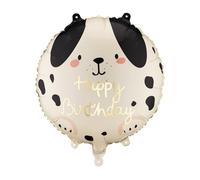 Dog Happy Birthday Foil Balloon PartyDeco 18 Inch - Cute Puppy Happy Birthday Mylar Balloon for Dog Party Decorations, Air & Helium Fill