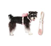 Dog Harness, Adjustable Breathable Pet Accessories, Harness with Pull Rope Set, for Daily Outdoor Activities such as Walking and Shopping with the Puppy