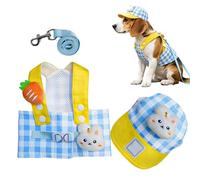 Dog Harness, Adjustable, Breathable, Puppy Harness with Pull Rope Set, for Small, Medium, Large Puppies, Outdoor, Everyday, Walks, Activities, Shopping and