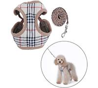 Dog Harness and Lead for Puppies, Comfortable Adjustable Harness and Leash for Dogs Small Size Breathable Mesh (S)