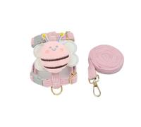 Dog Harness and Leash Set for Small Dogs with Metal D-Ring Adjustable Comfortable Vest Harness Reflective Strap 3.9ft Lead for Walking Training Shih Tzu Chihuahua(A,S)