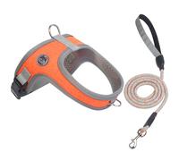 Dog Harness and Leash Set No Pull Saddle Harness Soft Mesh Ventilated Adjustable Reflective for Medium Small Small Small Dogs Cats Easy to Fit