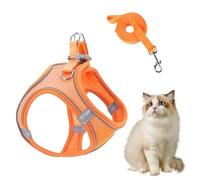 Dog Harness and Leashes, Harness and Leashes Medium Size Dog, Adjustable Puppies Kitten Cat Vest for Car Travel Night Walking Hiking Training