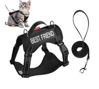 Dog Harness,Anti-Escape Soft Adjustable Vest - Reflective Strip Training Collar Anti-Escape Gear For Kittens Outdoor