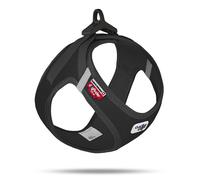 Curli Dog Harness Vest with Clasp Cord Black - Large