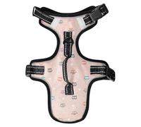 Dog Harness Cute Little Owls Hearts No Pull Reflective Adjustable Dog Vest with 2 Leash Clips and Easy Control Handle for Small Medium Dogs Cats S