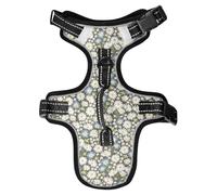 Dog Harness Daisy Blossom Spring Garden Flower No Pull Reflective Adjustable Dog Vest with 2 Leash Clips and Easy Control Handle for Small Medium Dogs Cats M