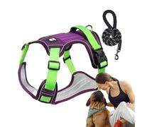Dog Harness, Dog Harness Set | Comfortable Pet Harness No Pull Reflective Dog Harness,Dog Harness with Rope for Walking, Jo