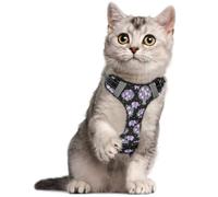Dog Harness durables Buckles S Purple Flower Awareness