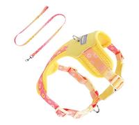 Dog Harness, Escape-Proof Pet Vest, Adjustable Walking Gear, Breathable Comfort Design, Collar-Integrated Support, 7x25x1cm, for Hiking Training Travel