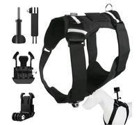 Dog Harness for Action Camera,with Mounting Base Adjustable Bracket - Large Dog Vest Action Camera Holder - for Small Medium Large Outdoor Walking Training Daily Travel Sports