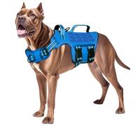 Dog Harness for Large Dogs, Tactical No Pull Harness with Molle System, Easy On and Off Service Vest, Breathable Padded, Adjustable Reflective Pet Vest for