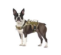 Dog Harness for Small Dogs, No Pull No Choke Heavy Duty Tactical Dog Harness, Easy to Put on and Take Off Pet Vest with Molle System, Adjustable Reflective Dog Vest with