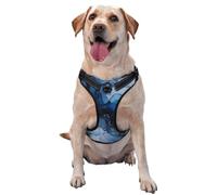 Dog Harness for Small Medium Large Dogs, Reflective & Adjustable with Quick Release Buckles Ink wash Blending
