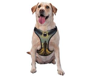 Dog Harness for Small Medium Large Dogs, Reflective & Adjustable with Quick Release Buckles The Scorching Sun is Like fire