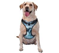 Dog Harness for Small Medium Large Dogs, Reflective & Adjustable with Quick Release Buckles The surging Waves